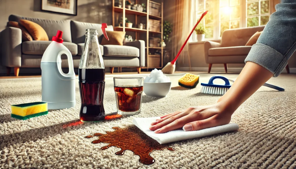 Halıda-Bulanan-Kola-Lekesi-Çıkarmak-İçin-Hangi-Uygulamalar-Yapılır